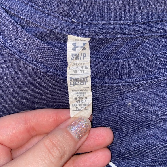 Under Armour Size Small Blue T-Shirt - Picture 2 of 2